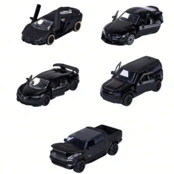 Kovová autíčka Black Edition, darčeková súprava 5 ks, 1:64,…