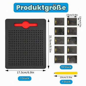 Magnetická kreslicí deska pro děti, magnetická hračka pro děti, malá magnetická kreslicí deska černá