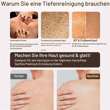 Exfoliačné rukavice (2 kusy), exfoliačná hubka na telo, telový peeling na odstránenie odumretých