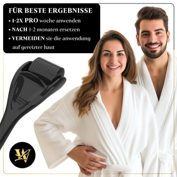 1,5mm Dermaroller, mikroihličkovací valček na fúzy, derma valček na vlasy, fúzy a pokožku, pre