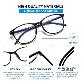 Brýle pro krátkozrakost unisex s filtrem modrého světla, brýle s mírnou krátkozrakostí, panty,