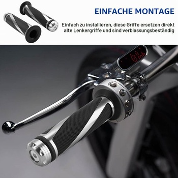 1 pár motocyklových rukovätí na riadidlá, 22mm/24mm 7/8