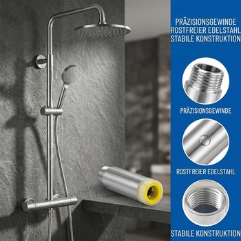 2 kusy prodlužovacího nástavce pro kohoutek 1/2 palce, prodlužovací armatura z nerezové oceli 80