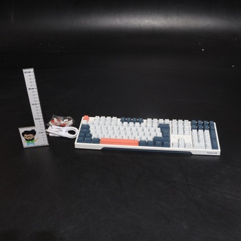 Herní klávesnice Redragon K668 RGB – Drátová mechanická klávesnice se 109 klávesami, 4 dalšími
