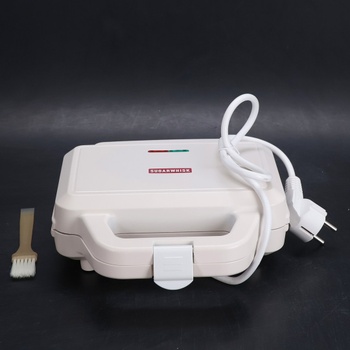 Mini vaflovač SugarWhisk, Vaflovač pro děti, peče 8 x 5 cm drobných vaflí, malý vaflovač, kompaktní