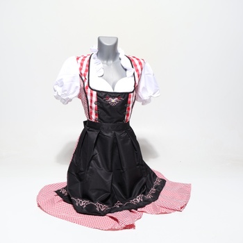Dámsky kostým dirndl na Oktoberfest, kostým slúžky, kostým nemeckého pivného festivalu, bavorské
