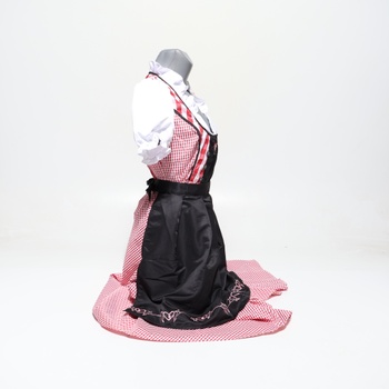 Dámsky kostým dirndl na Oktoberfest, kostým slúžky, kostým nemeckého pivného festivalu, bavorské