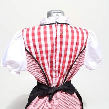 Dámsky kostým dirndl na Oktoberfest, kostým slúžky, kostým nemeckého pivného festivalu, bavorské