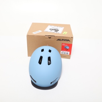 ALPINA BROOKLYN - Osvetlená, robustná a pohodlná mestská cyklistická prilba s LED svetlom pre