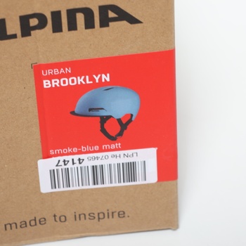 ALPINA BROOKLYN - Osvetlená, robustná a pohodlná mestská cyklistická prilba s LED svetlom pre
