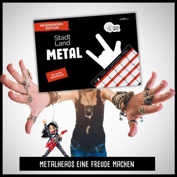 City Country River Metal Edition od snaPmee - Hra + Dárek pro fanoušky heavy metalu - Kvíz o