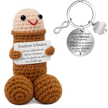 Vtipné darčeky a kľúčenky, darčeky k návratu do školy, Pocket Hug Positive Figure, vtipné darčeky pre