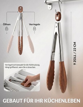 Kuchynské kliešte Boxiki Kitchen KTCN306 23cm