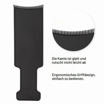 Balayage deska se zoubky, melírovací deska na balayage, tónovací hřeben, štětec na barvení vlasů,