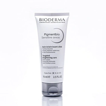 BIODERMA Pigmentbio Sensitive Areas - rozjasňujúca starostlivosť pre citlivé oblasti - ideálna pre kolená,