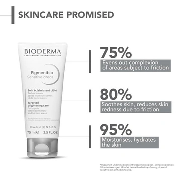 BIODERMA Pigmentbio Sensitive Areas - rozjasňujúca starostlivosť pre citlivé oblasti - ideálna pre kolená,
