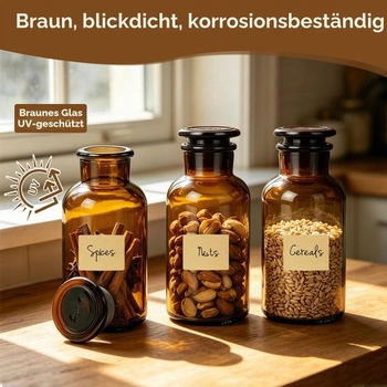 4 lékárenské lahve, skleněné lahve o objemu 250 ml se zabroušenými zátkami