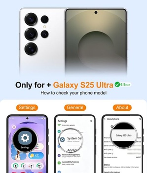 Pouzdro Gritup pro Samsung Galaxy S25 Ultra: s HD ochranou obrazovky*2 [Kompatibilní s MagSafe]