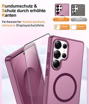 Puzdro Gritup pre Samsung Galaxy S25 Ultra: s HD ochranou obrazovky*2 [Kompatibilný s MagSafe]