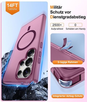 Puzdro Gritup pre Samsung Galaxy S25 Ultra: s HD ochranou obrazovky*2 [Kompatibilný s MagSafe]
