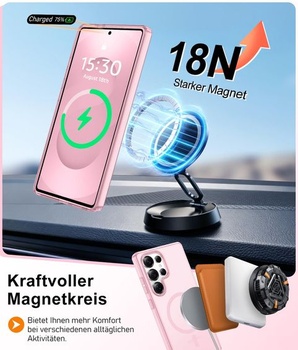 Pouzdro Gritup pro Samsung Galaxy S25 Ultra: s HD ochranou obrazovky*2 [Kompatibilní s MagSafe]
