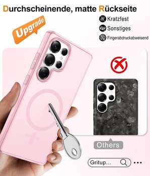 Pouzdro Gritup pro Samsung Galaxy S25 Ultra: s HD ochranou obrazovky*2 [Kompatibilní s MagSafe]