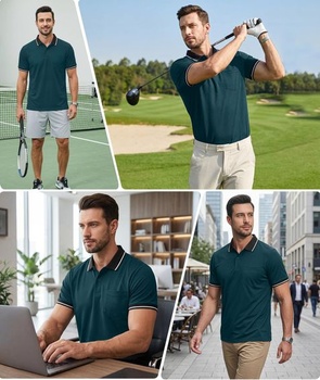 Pánske polo tričko ZITY s krátkym rukávom, golfové polo tričká pre mužov, priedušné tričko, tenisové