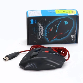 herná myš zelotes T90 9200 DPI, 8 programovateľných tlačidiel, viacrežimová LED, USB herná myš,