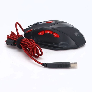 herná myš zelotes T90 9200 DPI, 8 programovateľných tlačidiel, viacrežimová LED, USB herná myš,