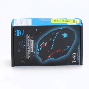 herná myš zelotes T90 9200 DPI, 8 programovateľných tlačidiel, viacrežimová LED, USB herná myš,
