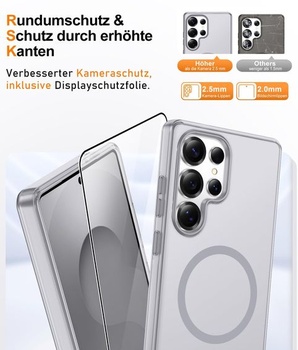 Puzdro Gritup pre Samsung Galaxy S25 Ultra: s HD ochranou obrazovky*2 [Kompatibilný s MagSafe]