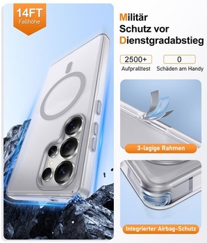 Puzdro Gritup pre Samsung Galaxy S25 Ultra: s HD ochranou obrazovky*2 [Kompatibilný s MagSafe]