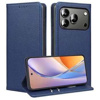 Kožené puzdro so vzorom liči pre Honor 600 Pro/Honor 600, ochranné puzdro v štýle peňaženky s