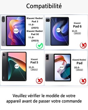 Ochranné púzdro pre Xiaomi Redmi Pad SE (2023)/Xiaomi Redmi Pad 2 (2025), 11 palcov, s Bluetooth,