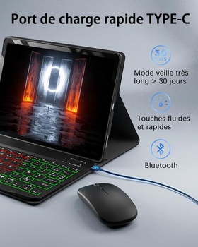 Ochranné púzdro pre Xiaomi Redmi Pad SE (2023)/Xiaomi Redmi Pad 2 (2025), 11 palcov, s Bluetooth,