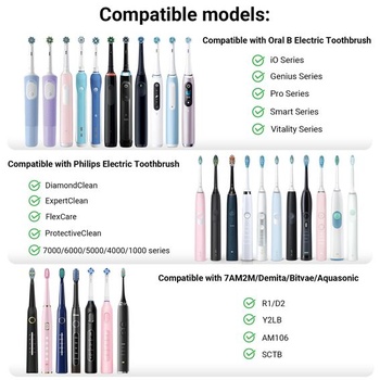 Puzdro na elektrickú zubnú kefku pre Oral-B/Oral-B Pro/iO/Philips Sonicare/Demita/Bitvae a