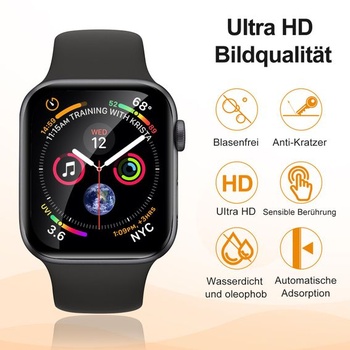 Ochranné tvrdené sklo Carantee pre Apple Watch Series 11/10 46 mm, balenie po 2 kusoch, číre TPU HD