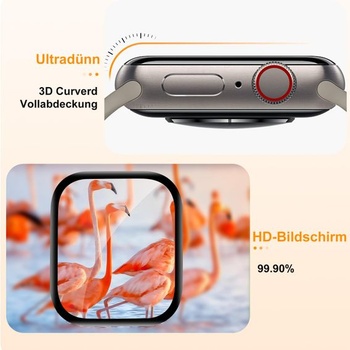 Ochranné tvrdené sklo Carantee pre Apple Watch Series 11/10 46 mm, balenie po 2 kusoch, číre TPU HD