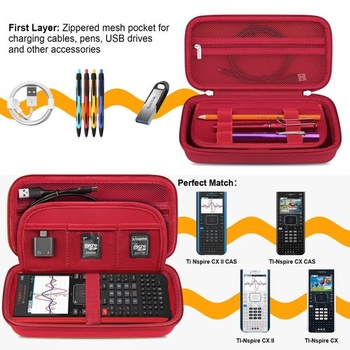 Prenosné puzdro Elonbo pre farebnú grafickú kalkulačku Texas Instruments TI-84 Plus CE/TI-84