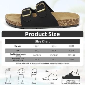 AUYAO Pohodlné šľapky, unisex sandále, ležérne plážové šľapky 40,5/41 EU