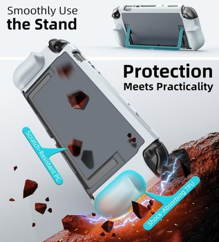 Pouzdro TiMOVO Grip pro Nintendo Switch 2 2025, ochranné pouzdro TPU Grip s dokovací stanicí pro