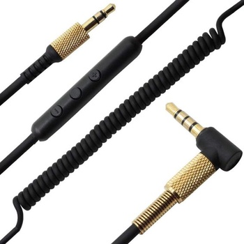 Náhradní audio kabel POFET pro Marshall Major II 2, kabel pro sluchátka a mikrofon s ovládáním
