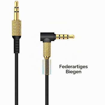Náhradní audio kabel POFET pro Marshall Major II 2, kabel pro sluchátka a mikrofon s ovládáním