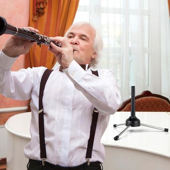 Stojan na klarinet VICASKY, přenosný nástrojový stojan pro klarinet, flétnu, hoboj a saxofon,
