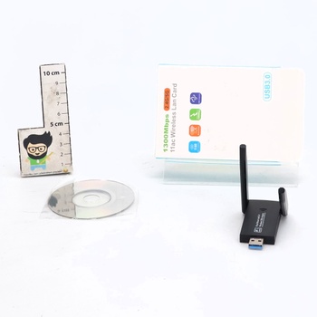 AC1300 USB WLAN modul pre PC, dvojpásmový WLAN adaptér s vysokým ziskom pre PC s anténami s vysokým