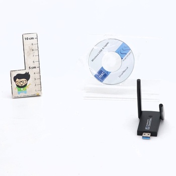 AC1300 USB WLAN modul pre PC, dvojpásmový WLAN adaptér s vysokým ziskom pre PC s anténami s vysokým