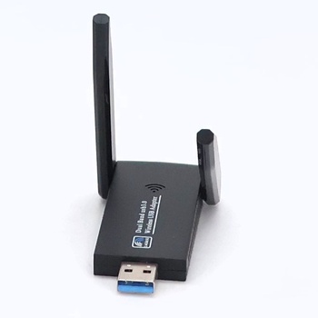 AC1300 USB WLAN modul pre PC, dvojpásmový WLAN adaptér s vysokým ziskom pre PC s anténami s vysokým