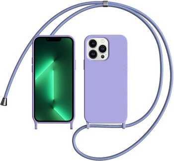 Puzdro na telefón s náhrdelníkom, kompatibilné s Apple iPhone 13 Pro Max | Puzdro s náhrdelníkom
