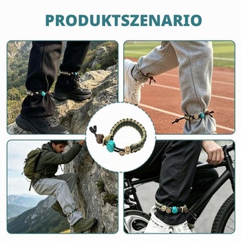 Klipy na cyklistické nohavice, sada 2 kusov, reflexný opasok na nohavice s nastaviteľným popruhom na