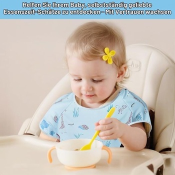 Vicloon bryndák s krátkým rukávem, pratelný celotělový bryndák na krmení miminek, dětský bryndák s